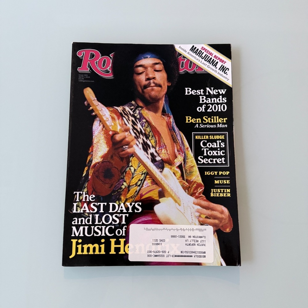 Rolling Stone Magazine- Jimi Hendrix- Ben Stiller -April 2010 Issue 1101